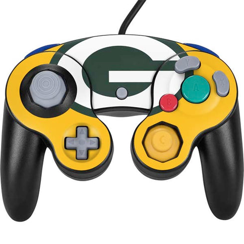 NFL Green Bay Packers Large Logo Nintendo GameCube Controller Skin