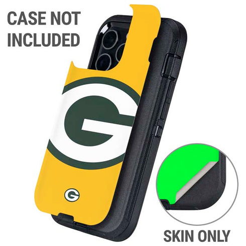 NFL Green Bay Packers Large Logo Otterbox Defender iPhone Skin