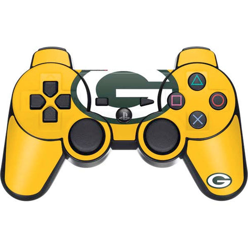 NFL Green Bay Packers Large Logo PS3 Dual Shock wireless controller Skin