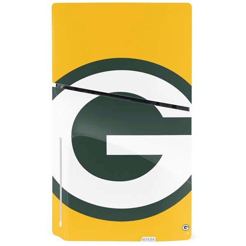 NFL Green Bay Packers Large Logo PS5 Slim Disk Bundle Skin