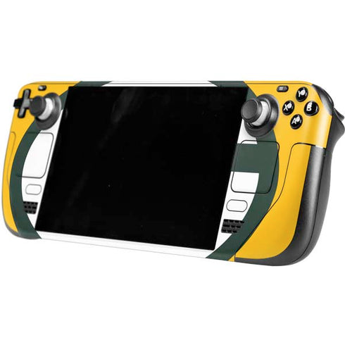 NFL Green Bay Packers Large Logo Steam Deck Handheld Gaming Computer Skin