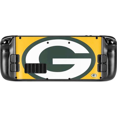 NFL Green Bay Packers Large Logo Steam Deck Handheld Gaming Computer Skin