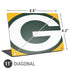NFL Green Bay Packers Large Logo Universal Laptop 11in (8.8 x 6.2in) Skin