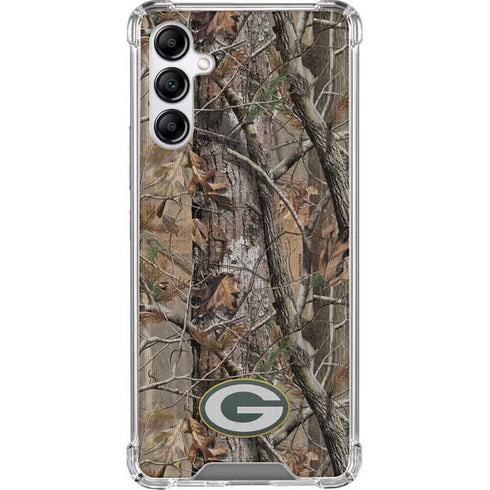 NFL Green Bay Packers Realtree AP Camo Galaxy A14 5G Clear Case