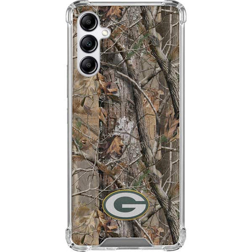 NFL Green Bay Packers Realtree AP Camo Galaxy A15 5G Clear Case
