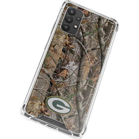 NFL Green Bay Packers Realtree AP Camo Galaxy A32 5G Clear Case