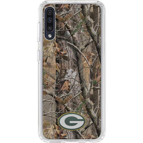 NFL Green Bay Packers Realtree AP Camo Galaxy A50 Clear Case
