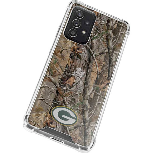 NFL Green Bay Packers Realtree AP Camo Galaxy A52 5G Clear Case