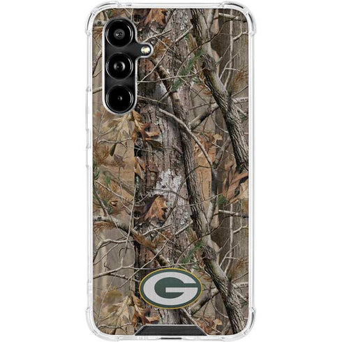 NFL Green Bay Packers Realtree AP Camo Galaxy A54 5G Clear Case