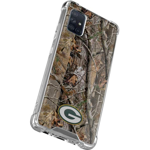 NFL Green Bay Packers Realtree AP Camo Galaxy A71 5G Clear Case