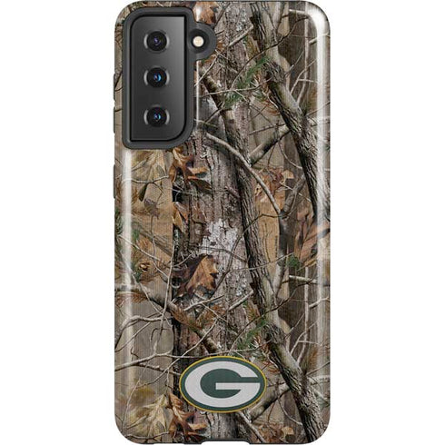 NFL Green Bay Packers Realtree AP Camo Galaxy S21 5G Pro Case