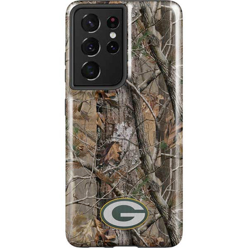 NFL Green Bay Packers Realtree AP Camo Galaxy S21 Ultra 5G Pro Case