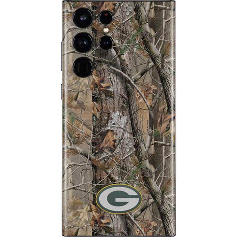 NFL Green Bay Packers Realtree AP Camo Galaxy S22 Ultra Skin