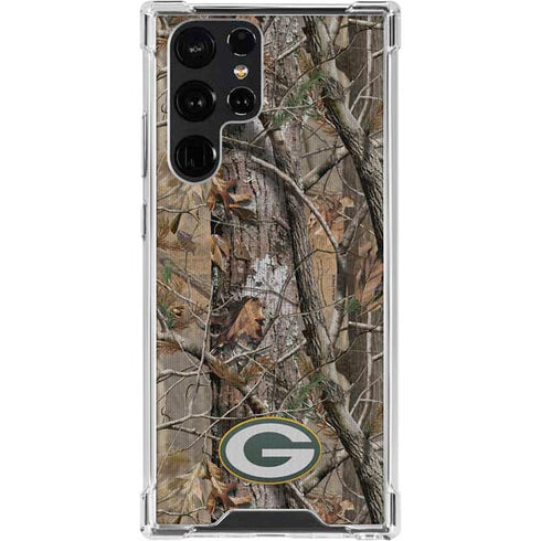 NFL Green Bay Packers Realtree AP Camo Galaxy S24 Ultra Clear Case