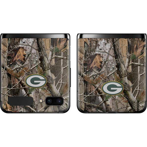 NFL Green Bay Packers Realtree AP Camo Galaxy Z Flip Skin