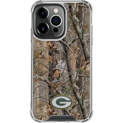 NFL Green Bay Packers Realtree AP Camo iPhone 13 Pro Clear Case