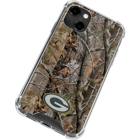 NFL Green Bay Packers Realtree AP Camo iPhone 14 Clear Case