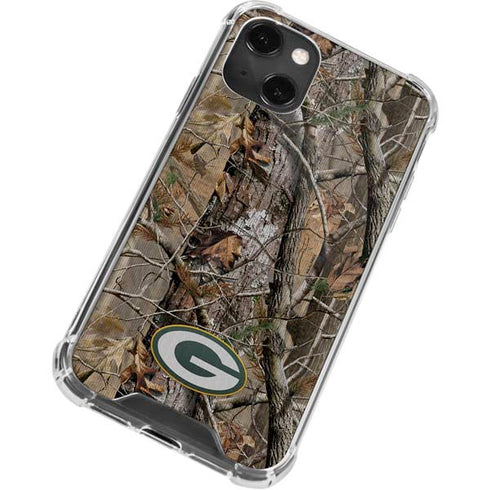 NFL Green Bay Packers Realtree AP Camo iPhone 15 Plus Clear Case