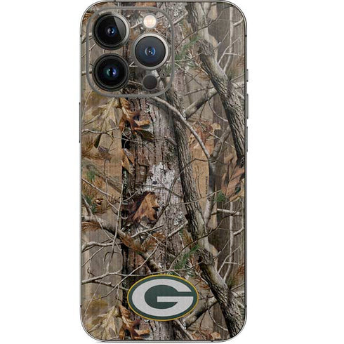 NFL Green Bay Packers Realtree AP Camo iPhone 15 Pro Skin