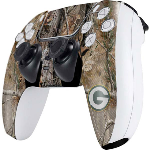 NFL Green Bay Packers Realtree AP Camo PS5 Controller Skin