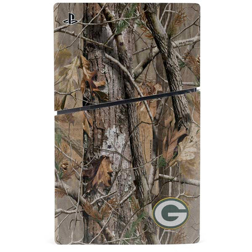 NFL Green Bay Packers Realtree AP Camo PS5 Slim Digital Edition Console Skin