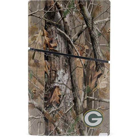 NFL Green Bay Packers Realtree AP Camo PS5 Slim Digital Edition Console Skin