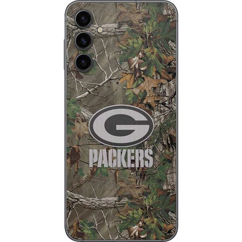 NFL Green Bay Packers Realtree Xtra Green Camo Galaxy A14 5G Skin