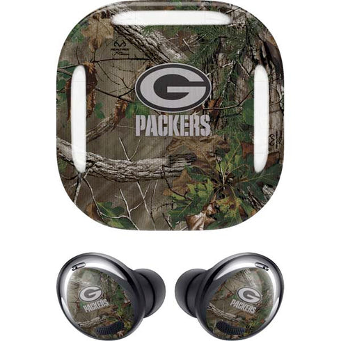 NFL Green Bay Packers Realtree Xtra Green Camo Galaxy Buds Pro Skin