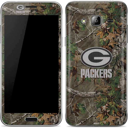 NFL Green Bay Packers Realtree Xtra Green Camo Galaxy J3 Skin