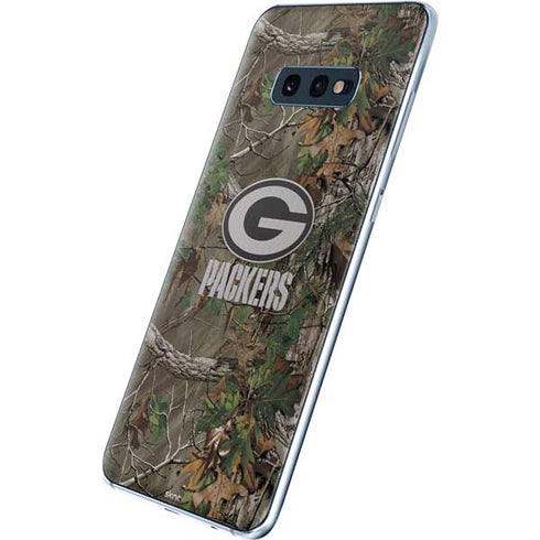 NFL Green Bay Packers Realtree Xtra Green Camo Galaxy S10e Skin