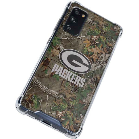 NFL Green Bay Packers Realtree Xtra Green Camo Galaxy S20 FE Clear Case