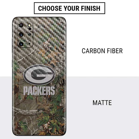 NFL Green Bay Packers Realtree Xtra Green Camo Galaxy S20 Plus Skin