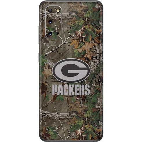 NFL Green Bay Packers Realtree Xtra Green Camo Galaxy S20 Skin