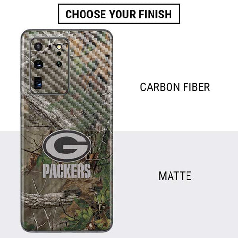 NFL Green Bay Packers Realtree Xtra Green Camo Galaxy S20 Ultra 5G Skin