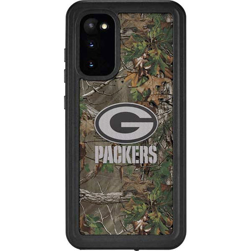 NFL Green Bay Packers Realtree Xtra Green Camo Galaxy S20 Waterproof Case