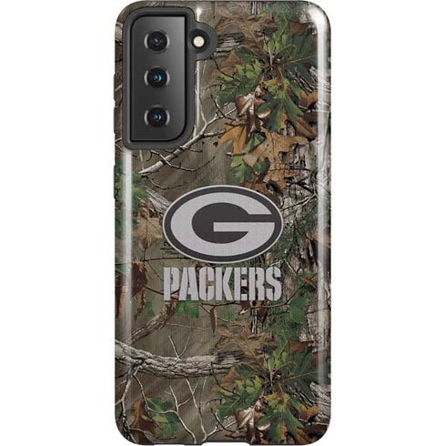 NFL Green Bay Packers Realtree Xtra Green Camo Galaxy S21 5G Pro Case
