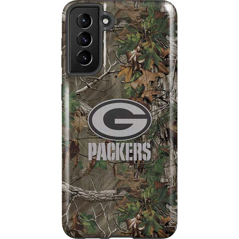 NFL Green Bay Packers Realtree Xtra Green Camo Galaxy S21 FE Pro Case