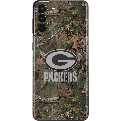 NFL Green Bay Packers Realtree Xtra Green Camo Galaxy S21 Plus 5G Skin