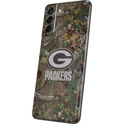 NFL Green Bay Packers Realtree Xtra Green Camo Galaxy S21 Plus 5G Skin