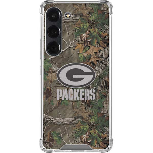 NFL Green Bay Packers Realtree Xtra Green Camo Galaxy S23 Clear Case