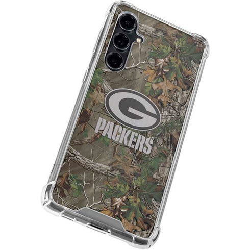 NFL Green Bay Packers Realtree Xtra Green Camo Galaxy S23 FE Clear Case