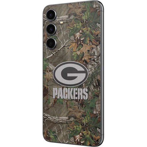 NFL Green Bay Packers Realtree Xtra Green Camo Galaxy S23 FE Skin