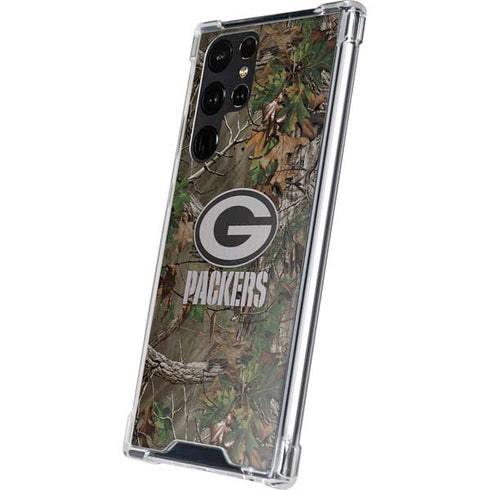 NFL Green Bay Packers Realtree Xtra Green Camo Galaxy S24 Ultra Clear Case