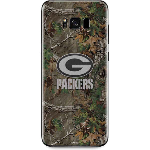 NFL Green Bay Packers Realtree Xtra Green Camo Galaxy S8 Skin