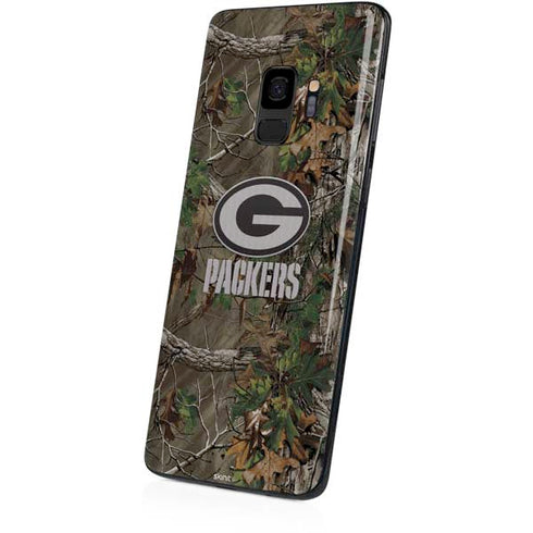NFL Green Bay Packers Realtree Xtra Green Camo Galaxy S9 Skin