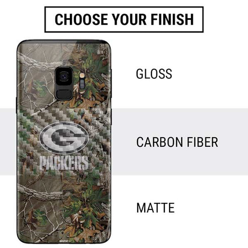 NFL Green Bay Packers Realtree Xtra Green Camo Galaxy S9 Skin