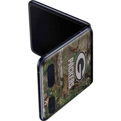 NFL Green Bay Packers Realtree Xtra Green Camo Galaxy Z Flip Skin