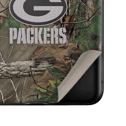 NFL Green Bay Packers Realtree Xtra Green Camo Galaxy Z Flip Skin