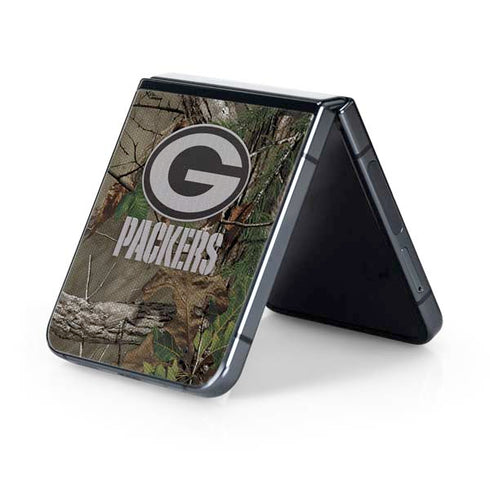 NFL Green Bay Packers Realtree Xtra Green Camo Galaxy Z Flip5 5G Skin