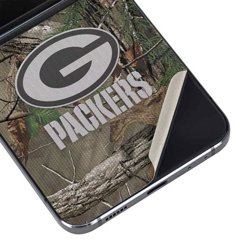 NFL Green Bay Packers Realtree Xtra Green Camo Galaxy Z Flip5 5G Skin